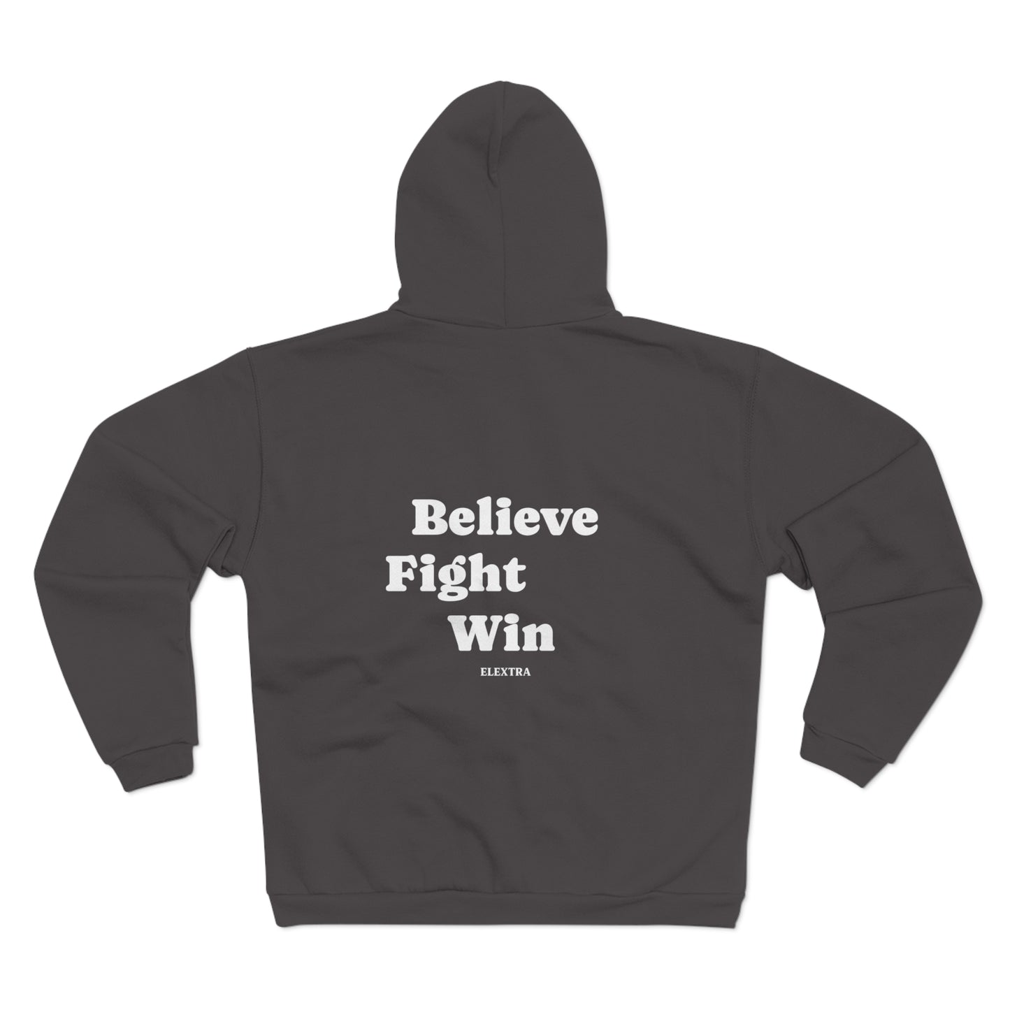 Believe Fight Win Zip Hoodie